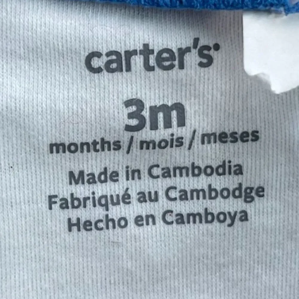 Carter’s Baby Boys & Baby Girls Hanukkah 2 Way Zip Sleep & Play Size 3 Month NWT